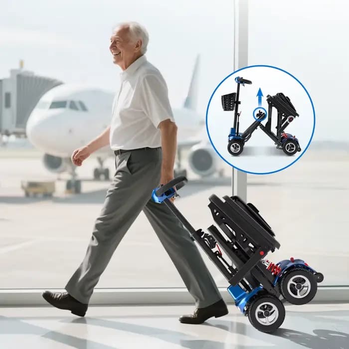 Scooter de mobilité léger pliable certifié CE 510K Scooter de mobilité électrique ultra léger médica