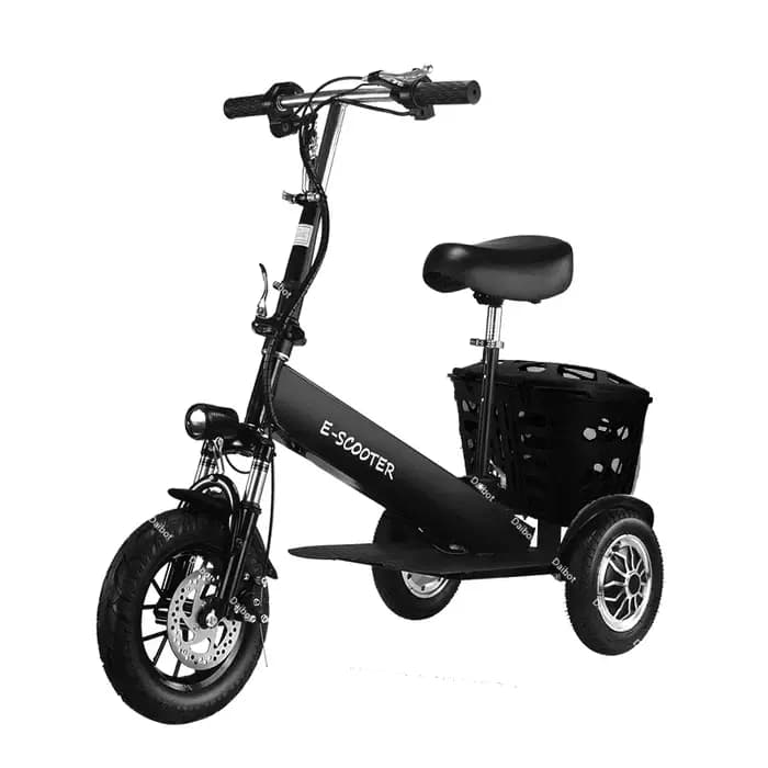 Mini Scooter électrique de banlieue à 3 roues, étanche, pliable, avec siège, Tricycle électrique lég