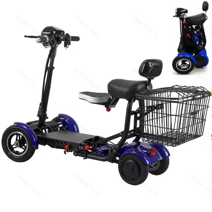 Scooter électrique pliable à Double entraînement, 10 pouces, 4 roues, 36V, 250W, 18 KM/H, pour perso