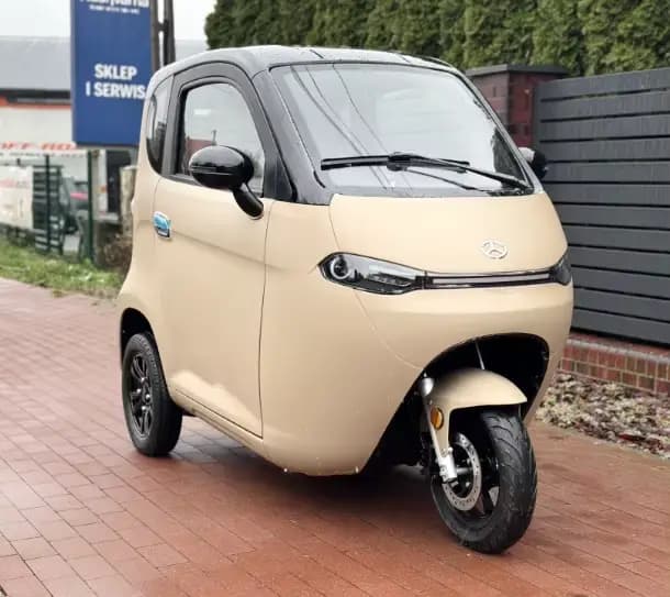 Tricycle électrique 2025 voiture L6e deux sièges Cee 3 roues 1500w 45 km/h cabine Scooter