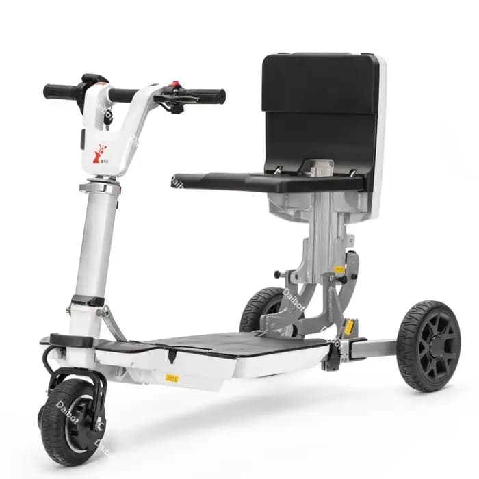 Scooter de mobilité pliable léger à 3 roues, tricycle électrique tout terrain, batterie perfectionné
