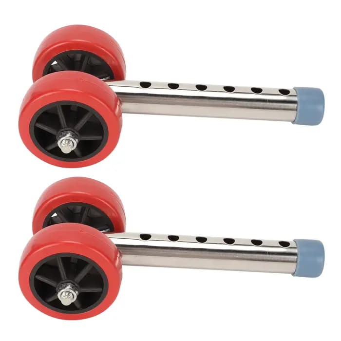 Kit de remplacement de roues pour déambulateur, 1 paire, robuste, en acier inoxydable, 6 niveaux de