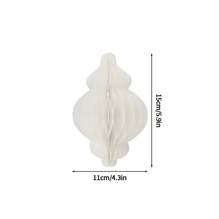 Décoration suspendue de fête Eid Mubarak, lanterne en papier nid d'abeille 3D, bannière de fête du R