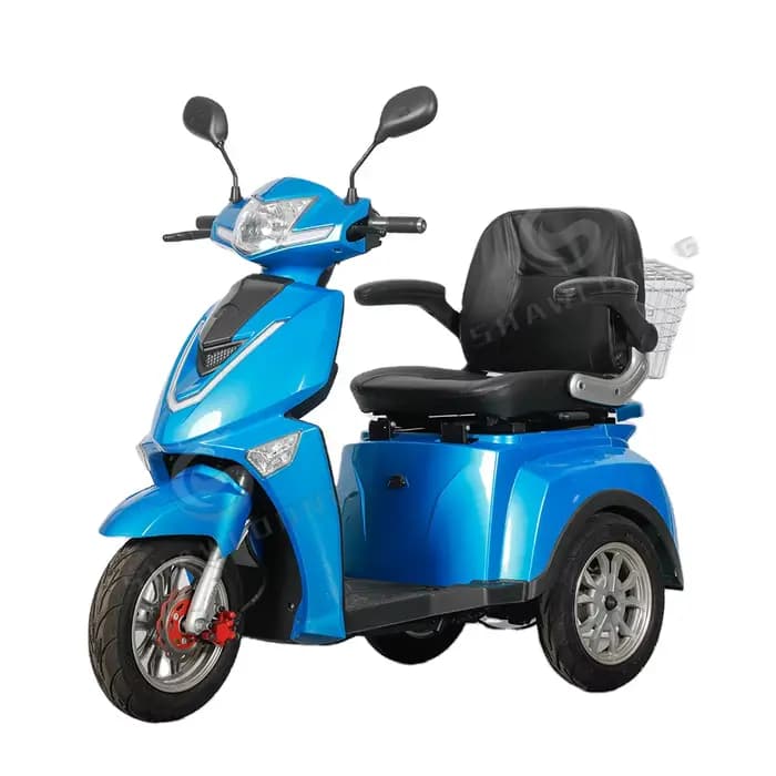 Nouveau Tricycle de Scooter électrique LED 48V 500W Tricycle de mobilité à 3 roues avec panier ouver