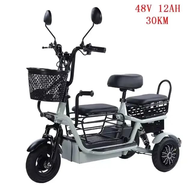 Scooter électrique pliant à 3 roues pour 3 personnes, pour adultes et femmes, 800W, 30ah80KM, Mini T