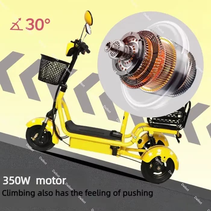 Petit Tricycle électrique familial pour personnes âgées