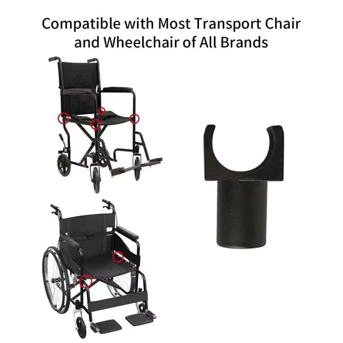 4 guides de rail de siège de fauteuil roulant en plastique