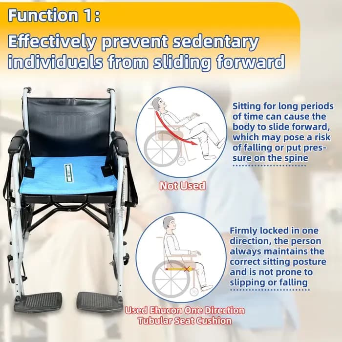 Ehucon – coussin de siège antidérapant pour fauteuil roulant