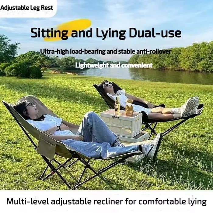 Chaise longue pliante chaise inclinable légère chaise longue inclinable pliable pour Camping randonnée jardin voyage en plein air