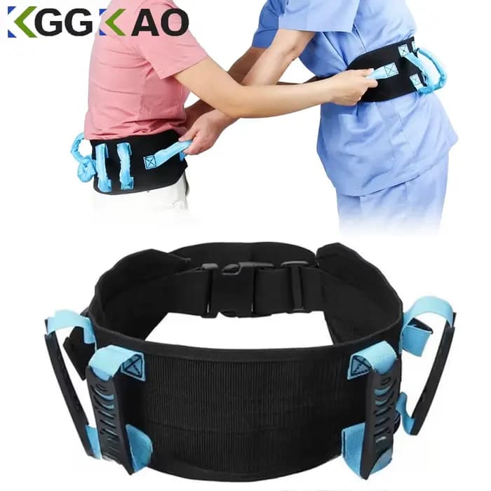 Ceinture de transfert et de marche réglable avec 6 poignées pour les soins des patients