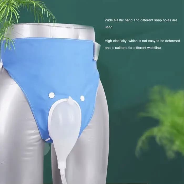 Sac de collecte d'urine réutilisable en silicone pour homme