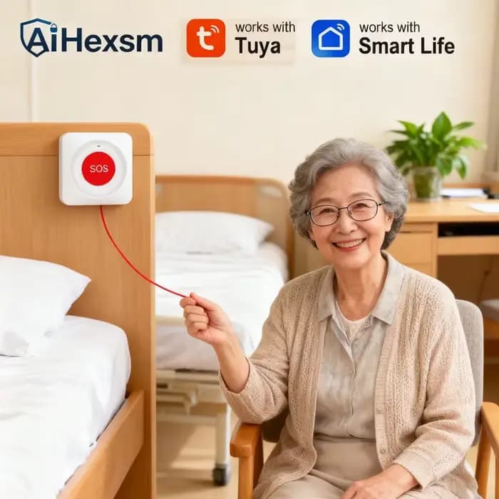 Nouveau bouton d'appel SOS intelligent WiFi Tuya