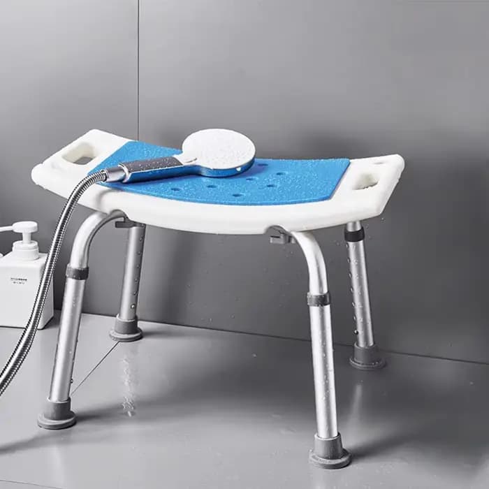 Chaise de douche antidérapante avec coussin de soutien