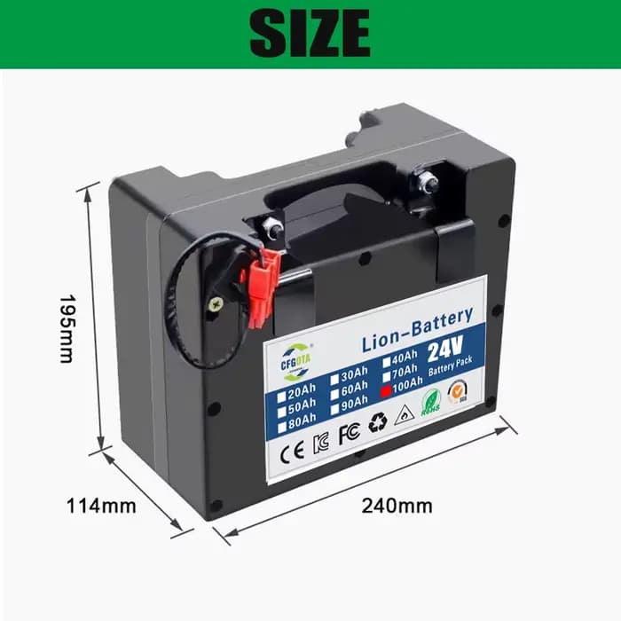 Batterie au lithium spécifique pour fauteuil roulant électrique