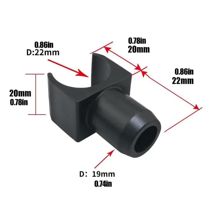 4 guides de rail de siège de fauteuil roulant en plastique