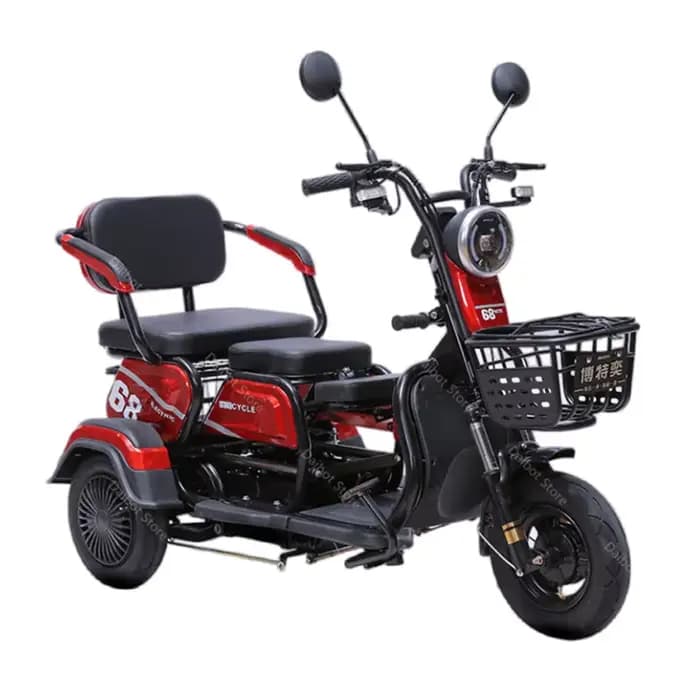 Petit Scooter électrique à 3 roues pour 2 sièges adultes