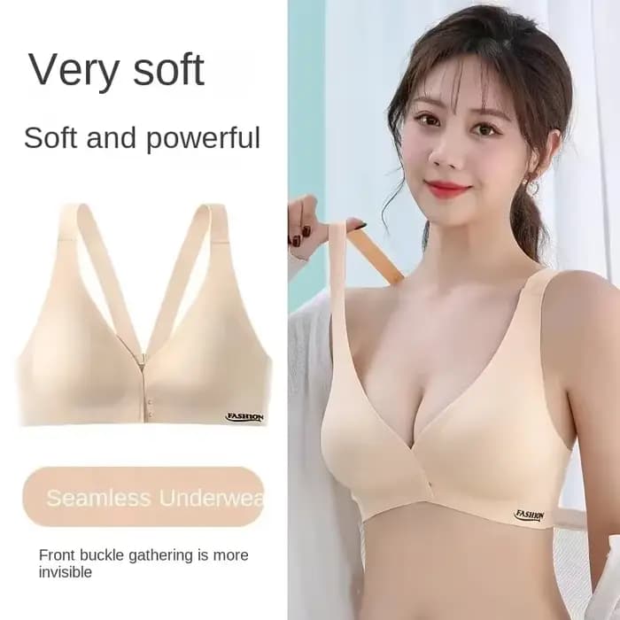 Soutien-gorge respirant grande taille, sous-vêtements sexy, dos magnifique, confortable, froncé sur le devant, sous-vêtements de sport