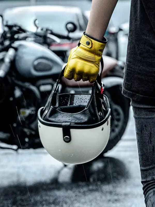 Casque de moto vintage rétro, demi-casque de scooter, casque Cruiser Prince