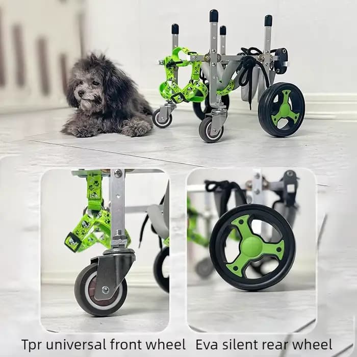 Fauteuil roulant pour chien à 4 roues