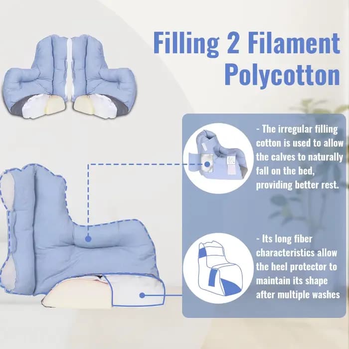 Coussin de protection de talon Ehucon anti-escarres pour soulager la pression