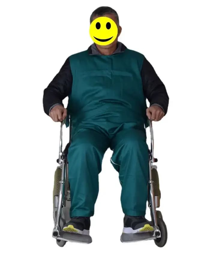 Vêtements de contention pour lit et fauteuil roulant pour patients âgés