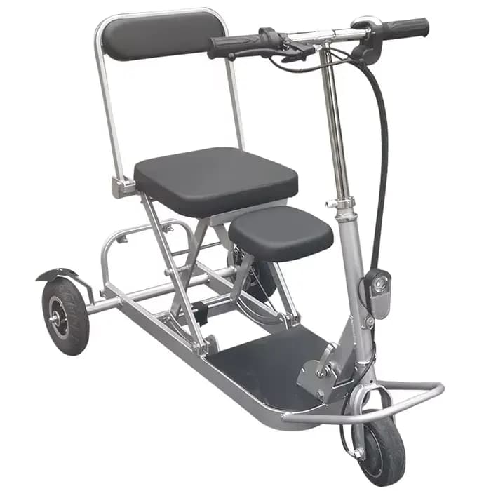 Nouveau Tricycle électrique pliable adulte personnes âgées ramasser enfants Scooter