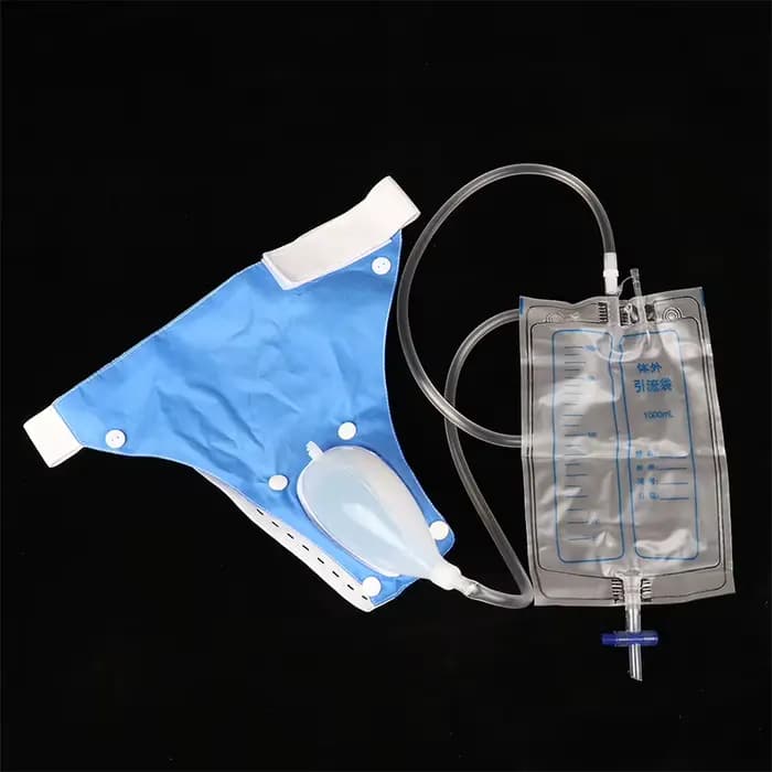 Sacs collecteurs d'urine réutilisables en silicone hypoallergénique pour personnes âgées