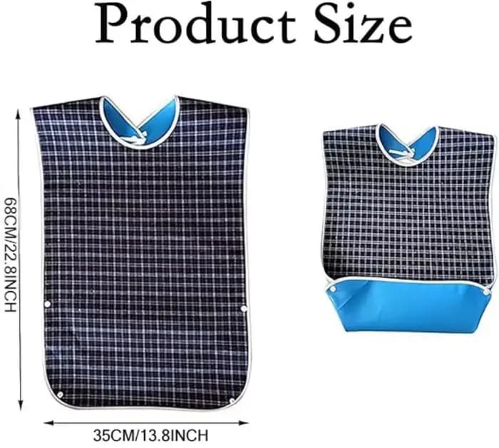 Protecteur imperméable pour l'heure des repas pour adultes