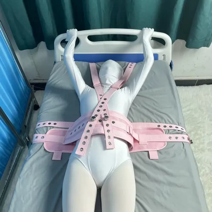 Gilet de retenue rembourré rose pour soignants