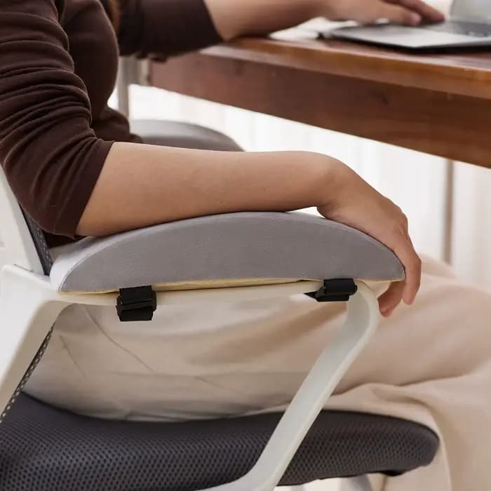 1 paire de coussinets d'accoudoirs confortables en velours néerlandais