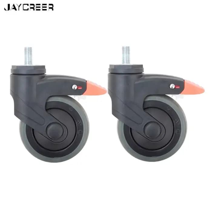 Roue de frein de 4 pouces pour fauteuil roulant de douche