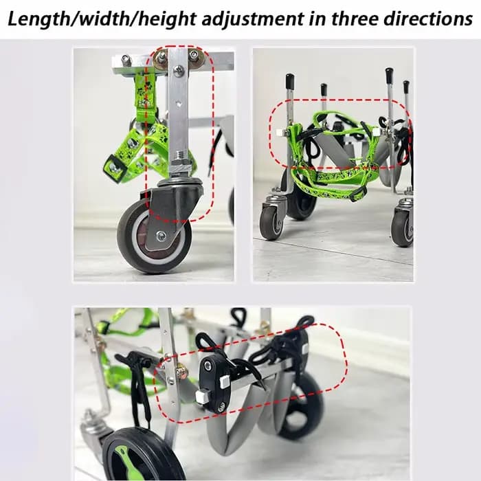 Fauteuil roulant pour chien à 4 roues