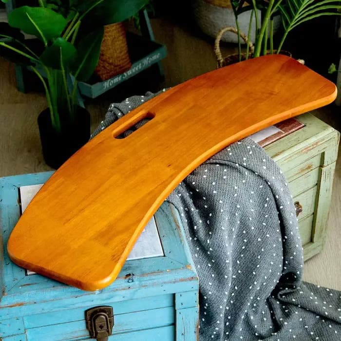 Panneau de transfert coulissant en bois avec poignée