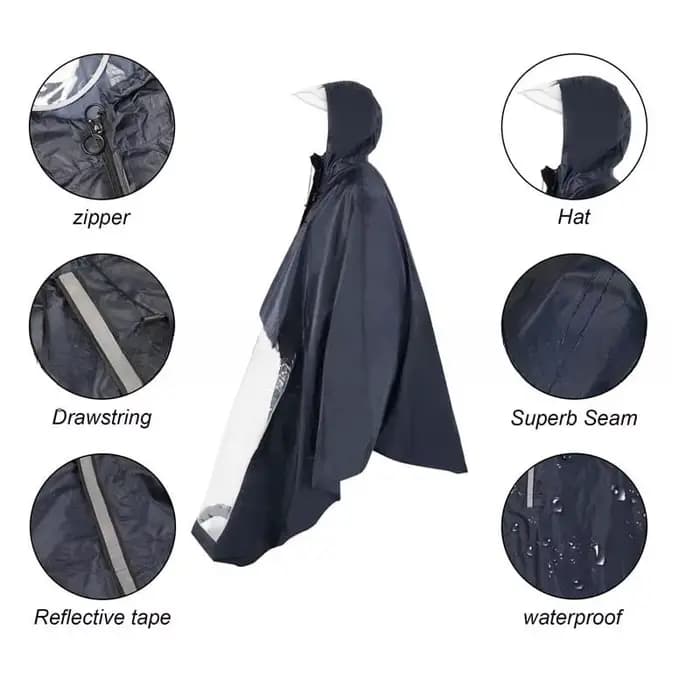 Universel personnes âgées mobilité Scooter imperméable Poncho fauteuil roulant à capuche vélo