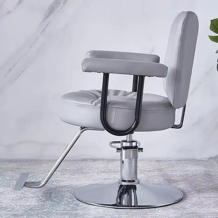 Chaise de salon plaquée or rose - Chaise de barbier en acier inoxydable