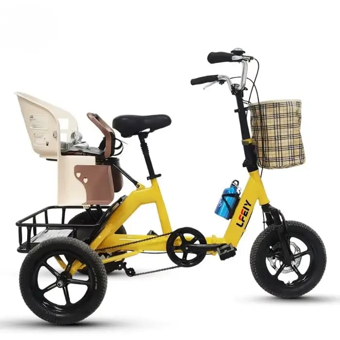 Tricycle électrique pliable de 14 pouces