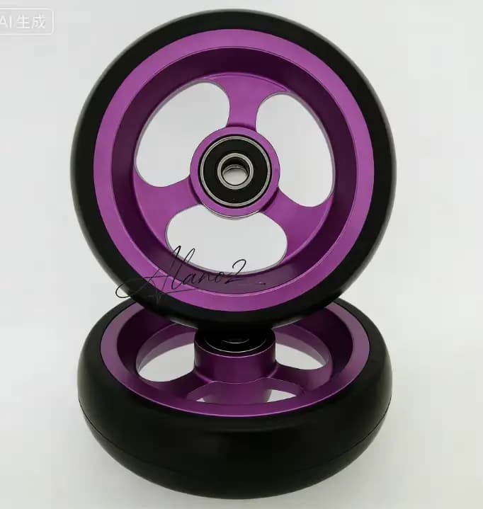 Roues pivotantes avant Alano de 4 pouces pour fauteuils roulants légers de sport