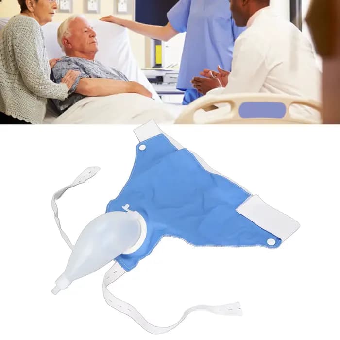 Sac de collecte d'urine réutilisable en silicone pour homme