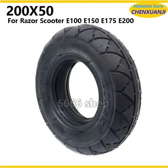 Pneu plein ou rempli de mousse 200x50 compatible avec les trottinettes électriques 8 pouces Razor E100 E150 E200 ESpark