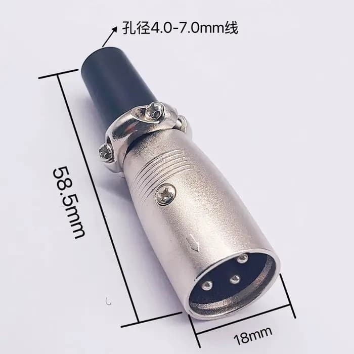 Connecteur de charge 3 broches pour trottinette électrique et fauteuil roulant