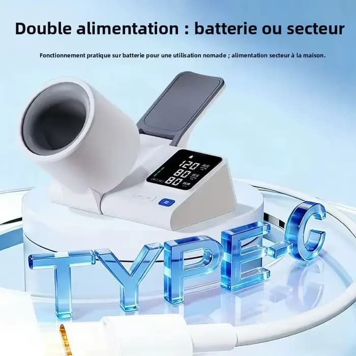 Tensiomètre domestique avec grand écran et annonces vocales