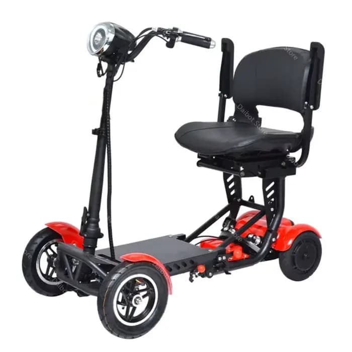 Scooter électrique pliant à 4 roues pour handicapés