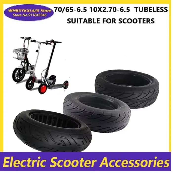 Pneu de scooter électrique 70/65-6.5 10X2.7-6.5