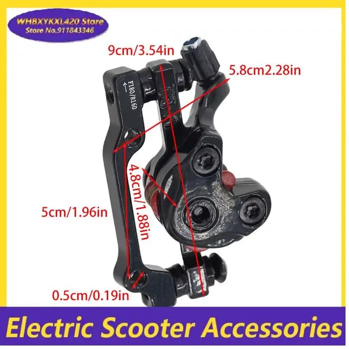 Frein à disque pour scooter avec étriers mécaniques performants, adapté à la modification d'accessoires de scooter électrique