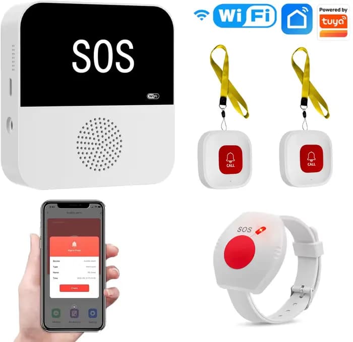 Téléavertisseur sans fil WiFi pour soignant âgé