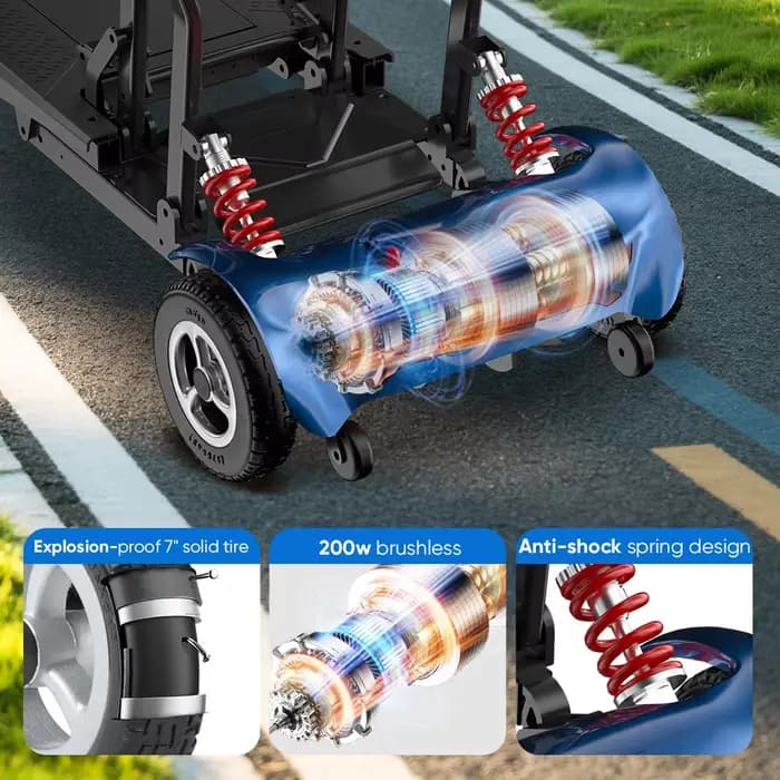Scooter de mobilité léger pliable certifié CE 510K