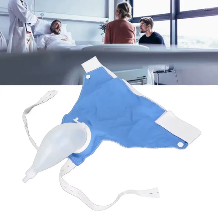 Sac de collecte d'urine réutilisable en silicone pour homme