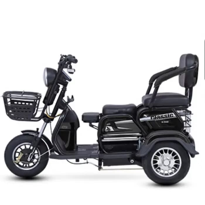 Tricycle électrique avec siège passager pour adultes et personnes âgées