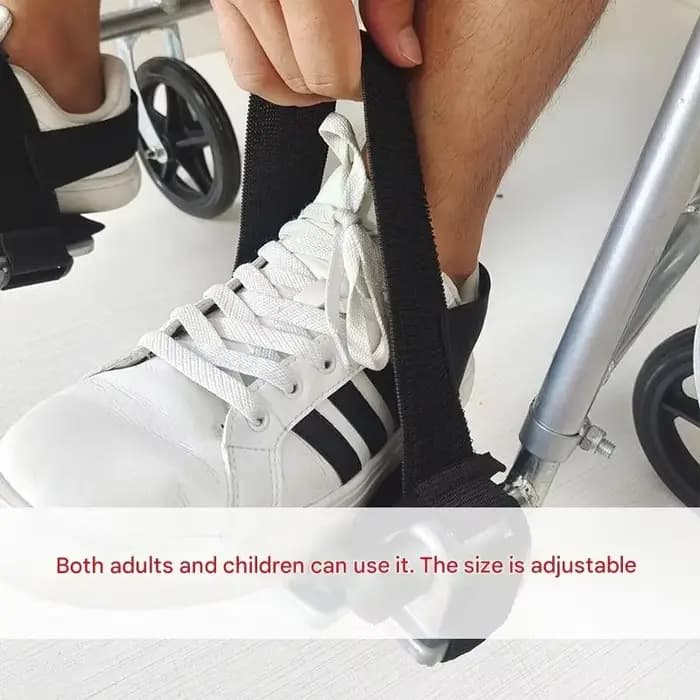 Chaussures de retenue anti-chute pour fauteuil roulant