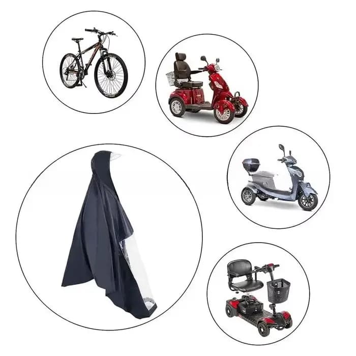 Universel personnes âgées mobilité Scooter imperméable Poncho fauteuil roulant à capuche vélo